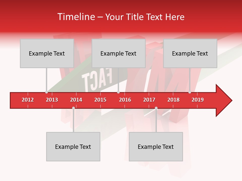 A Red And Green Arrow With The Word Taf On It PowerPoint Template