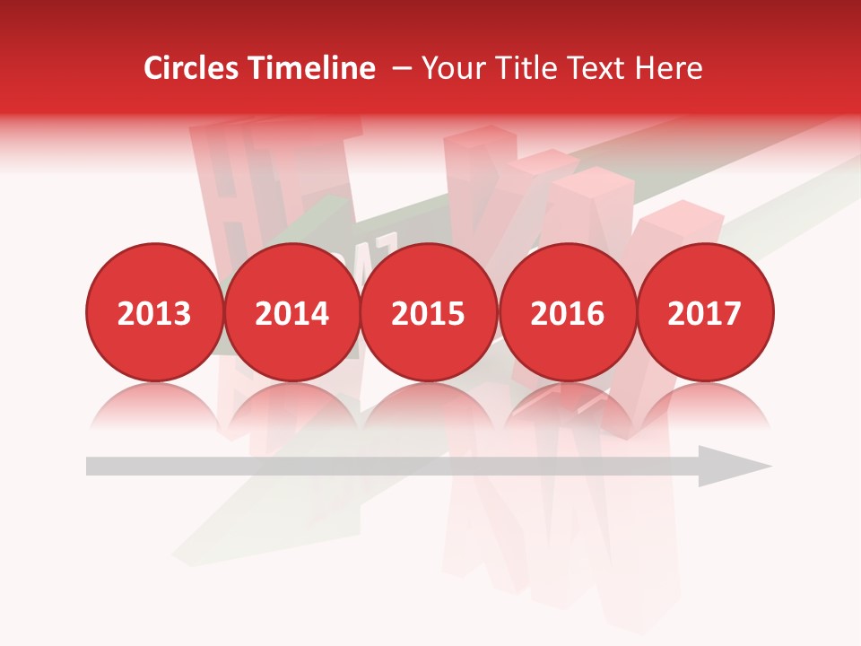 A Red And Green Arrow With The Word Taf On It PowerPoint Template