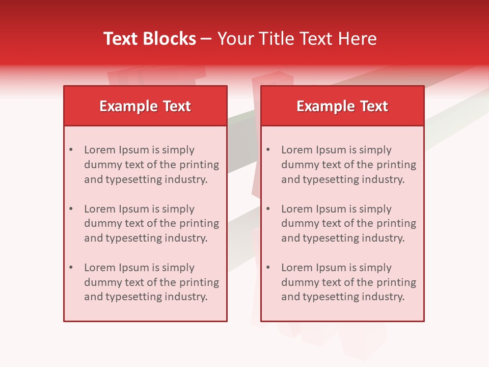 A Red And Green Arrow With The Word Taf On It PowerPoint Template
