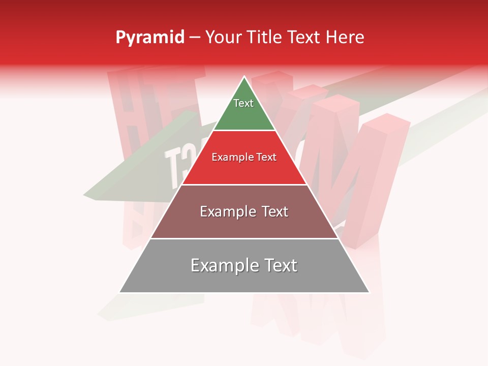 A Red And Green Arrow With The Word Taf On It PowerPoint Template