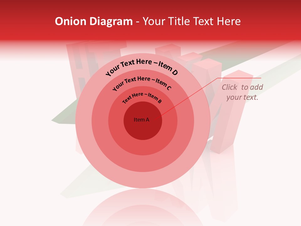 A Red And Green Arrow With The Word Taf On It PowerPoint Template