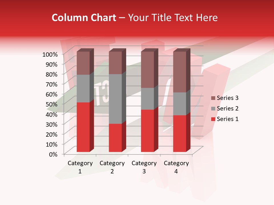 A Red And Green Arrow With The Word Taf On It PowerPoint Template