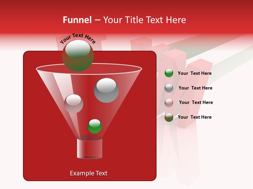 A Red And Green Arrow With The Word Taf On It PowerPoint Template