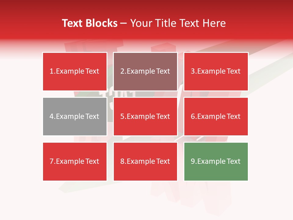 A Red And Green Arrow With The Word Taf On It PowerPoint Template