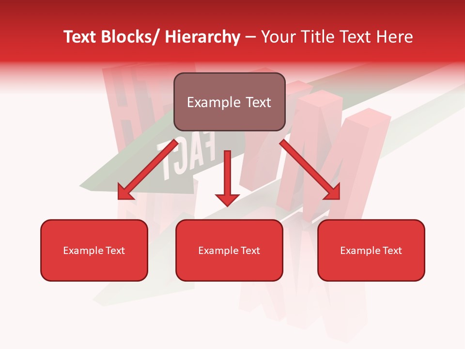 A Red And Green Arrow With The Word Taf On It PowerPoint Template