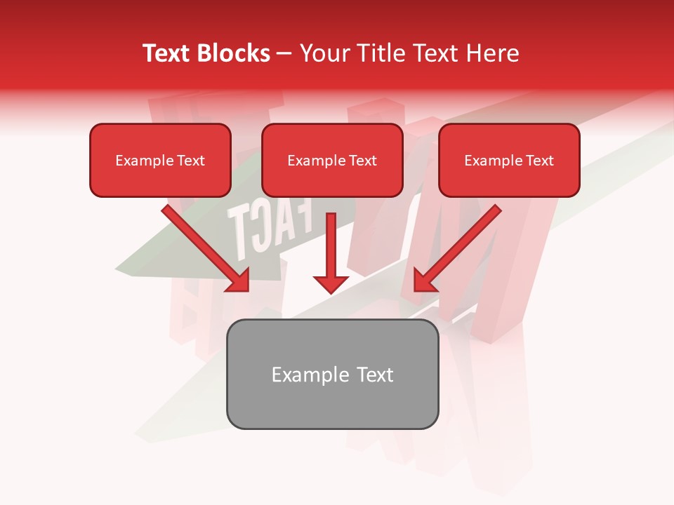 A Red And Green Arrow With The Word Taf On It PowerPoint Template