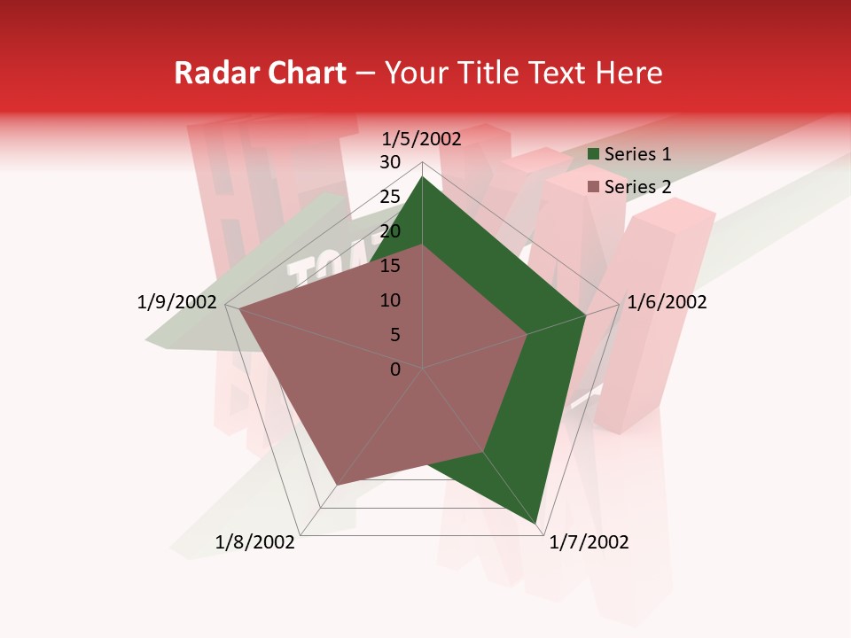 A Red And Green Arrow With The Word Taf On It PowerPoint Template