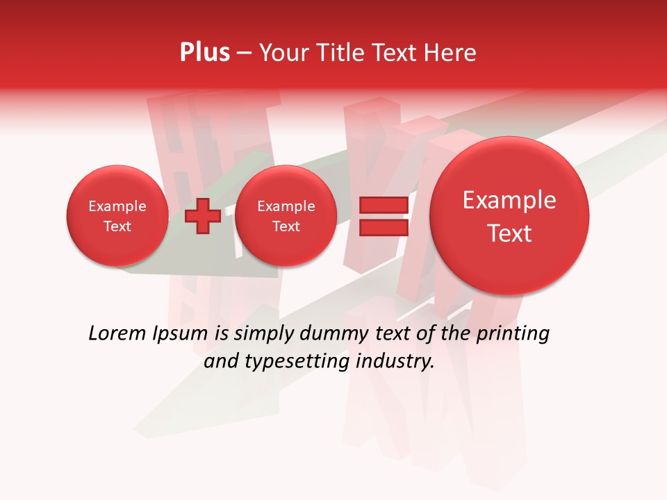 A Red And Green Arrow With The Word Taf On It PowerPoint Template