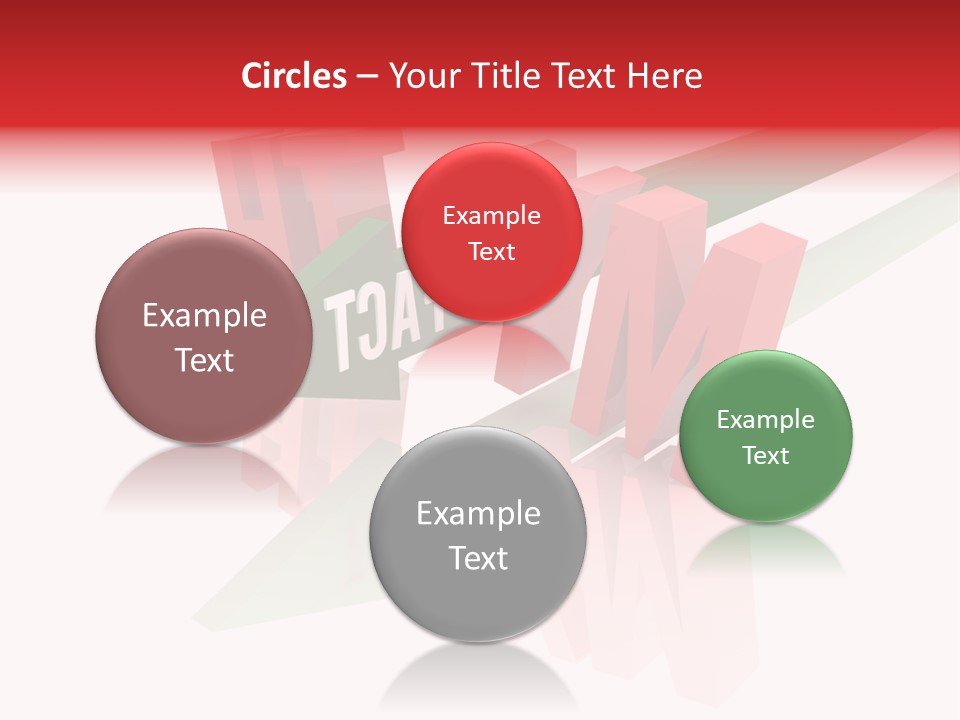 A Red And Green Arrow With The Word Taf On It PowerPoint Template
