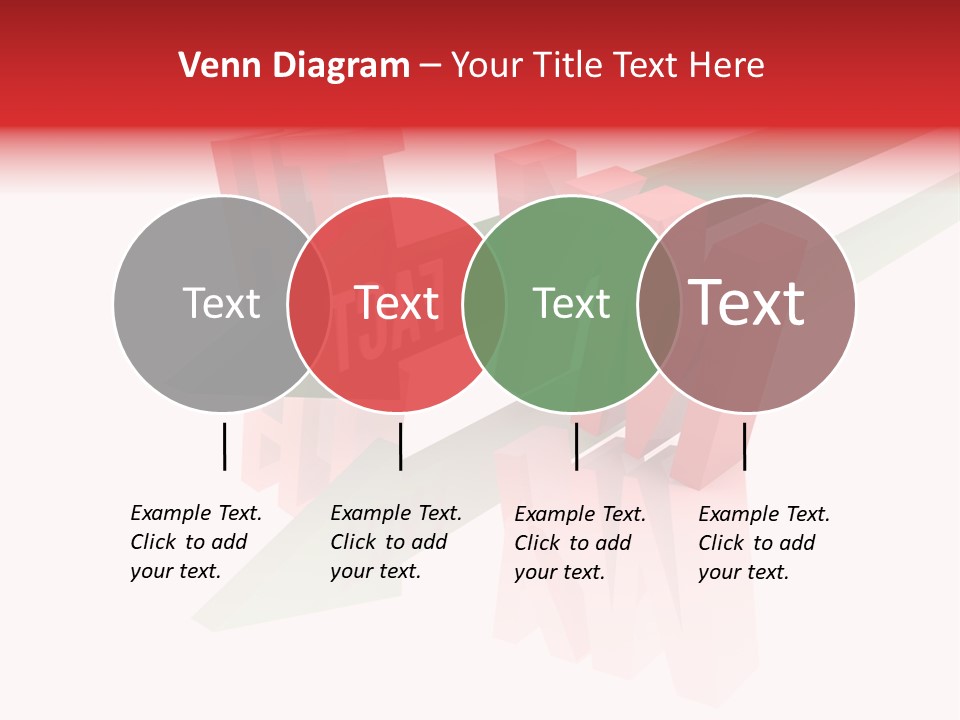 A Red And Green Arrow With The Word Taf On It PowerPoint Template