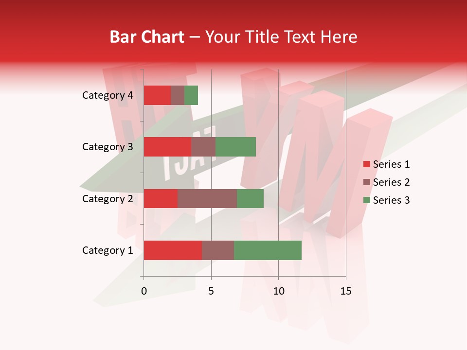 A Red And Green Arrow With The Word Taf On It PowerPoint Template