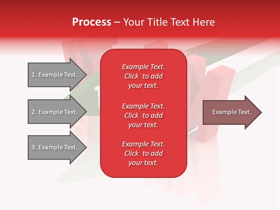 A Red And Green Arrow With The Word Taf On It PowerPoint Template