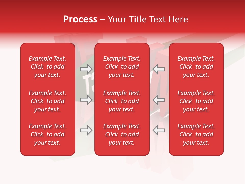 A Red And Green Arrow With The Word Taf On It PowerPoint Template