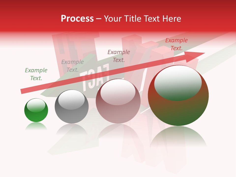 A Red And Green Arrow With The Word Taf On It PowerPoint Template