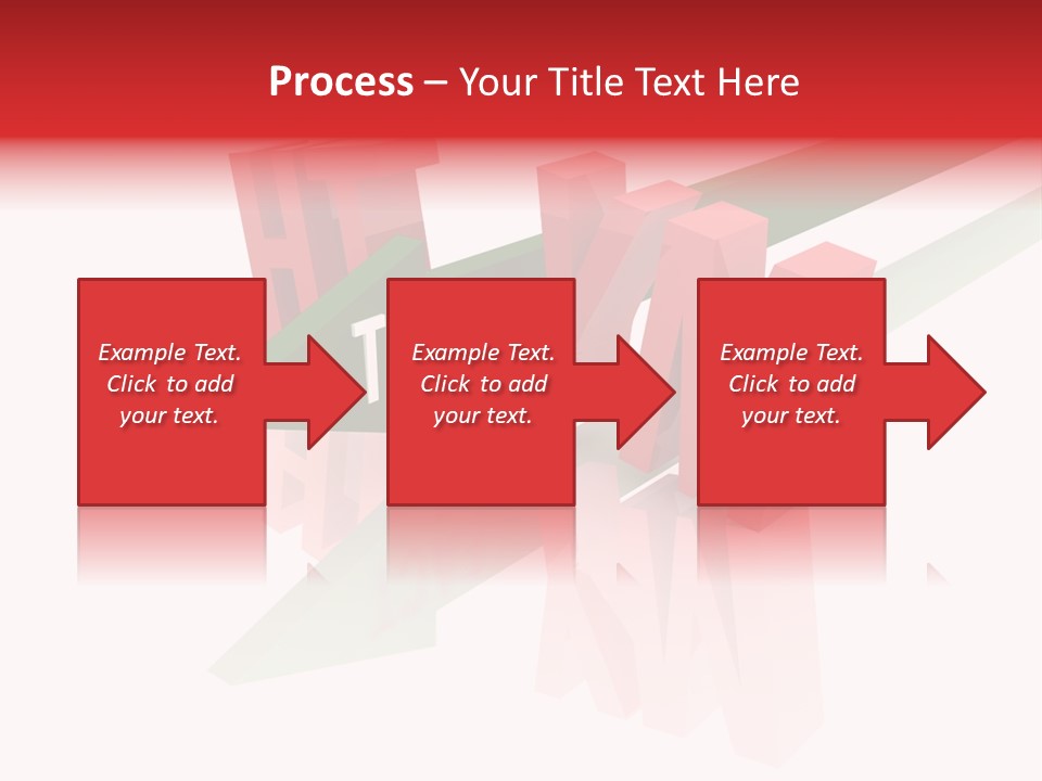 A Red And Green Arrow With The Word Taf On It PowerPoint Template