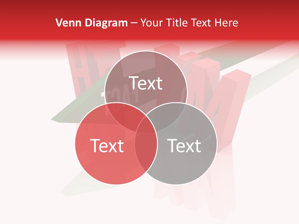 A Red And Green Arrow With The Word Taf On It PowerPoint Template