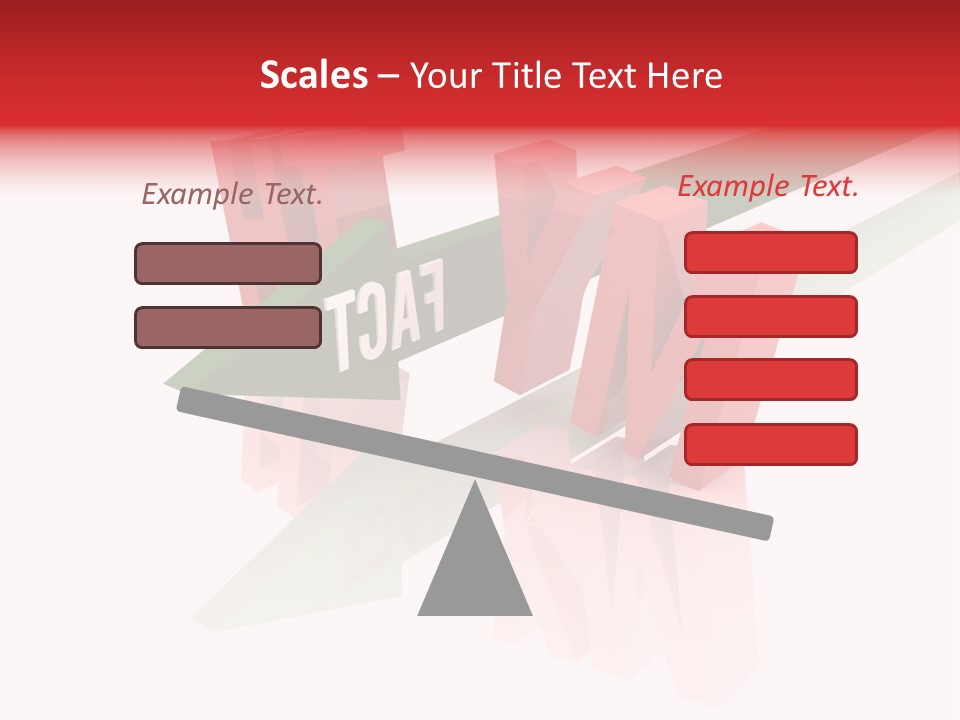A Red And Green Arrow With The Word Taf On It PowerPoint Template