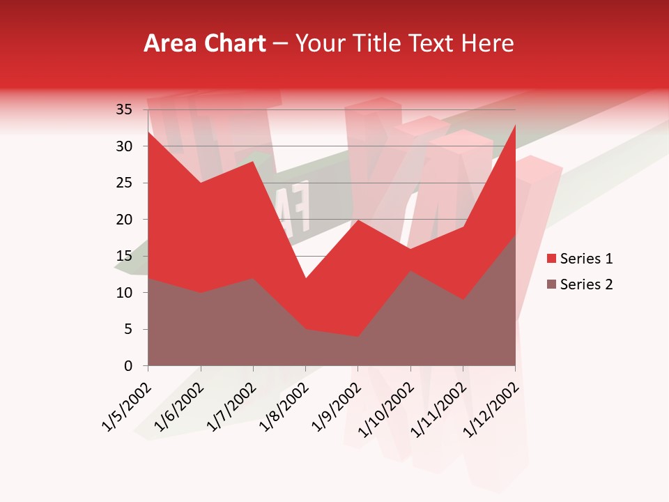 A Red And Green Arrow With The Word Taf On It PowerPoint Template