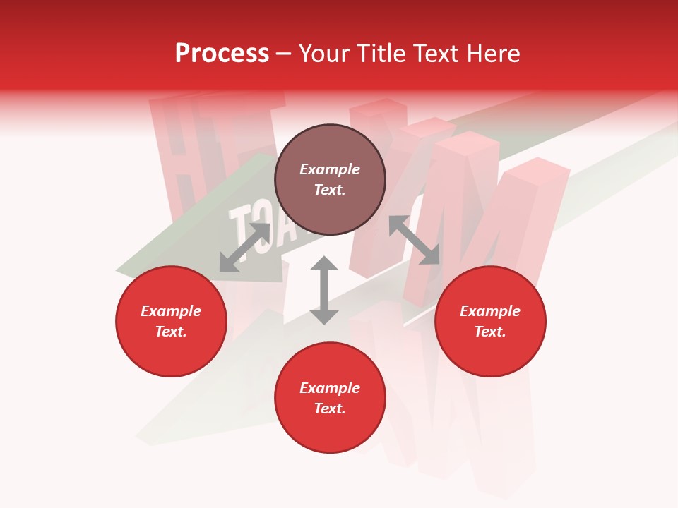 A Red And Green Arrow With The Word Taf On It PowerPoint Template