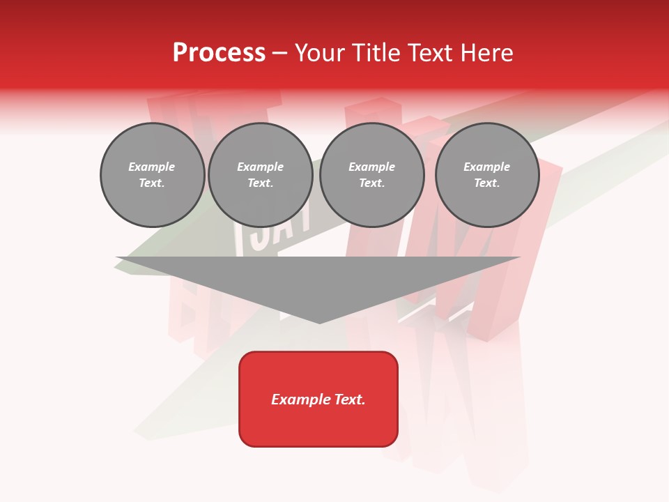 A Red And Green Arrow With The Word Taf On It PowerPoint Template
