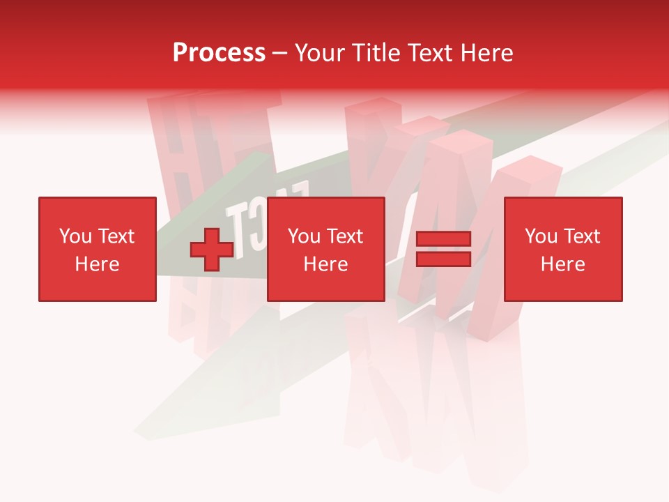 A Red And Green Arrow With The Word Taf On It PowerPoint Template