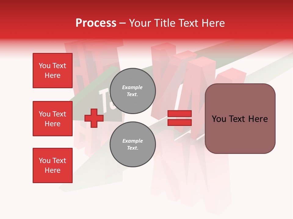 A Red And Green Arrow With The Word Taf On It PowerPoint Template