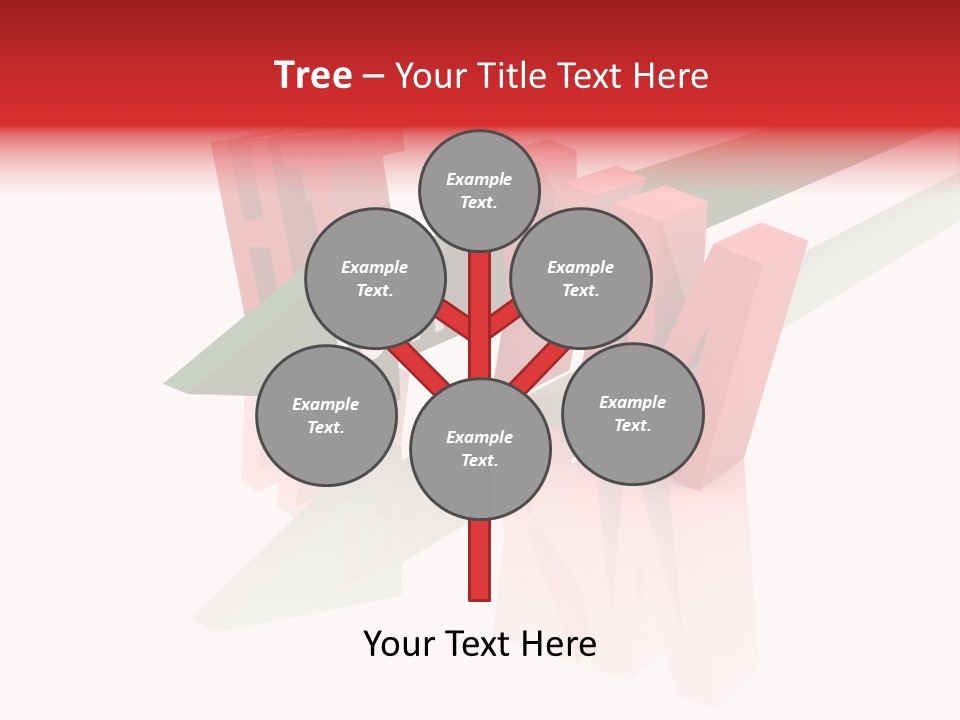 A Red And Green Arrow With The Word Taf On It PowerPoint Template