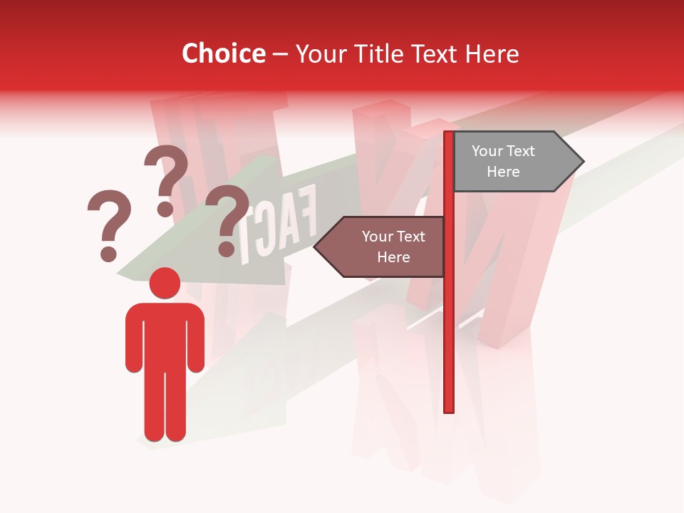 A Red And Green Arrow With The Word Taf On It PowerPoint Template