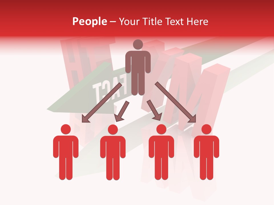 A Red And Green Arrow With The Word Taf On It PowerPoint Template