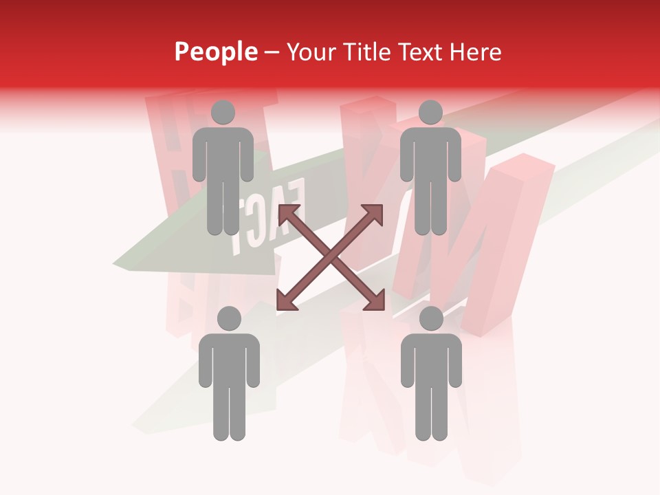 A Red And Green Arrow With The Word Taf On It PowerPoint Template