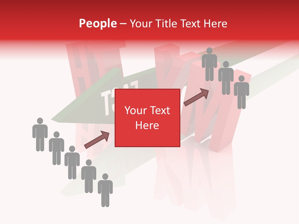 A Red And Green Arrow With The Word Taf On It PowerPoint Template
