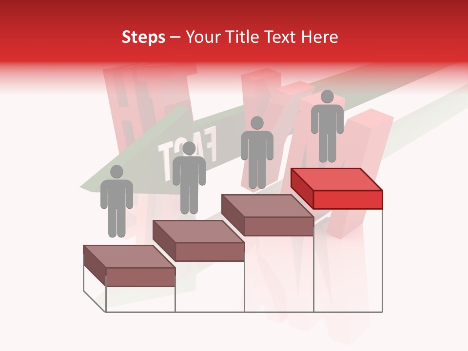 A Red And Green Arrow With The Word Taf On It PowerPoint Template