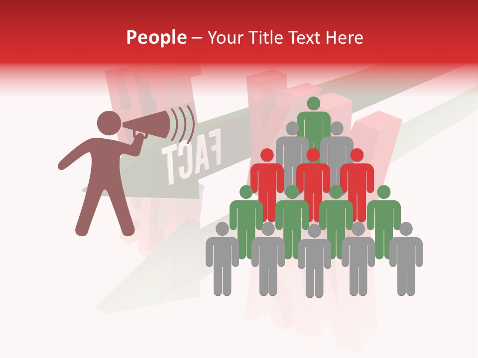 A Red And Green Arrow With The Word Taf On It PowerPoint Template