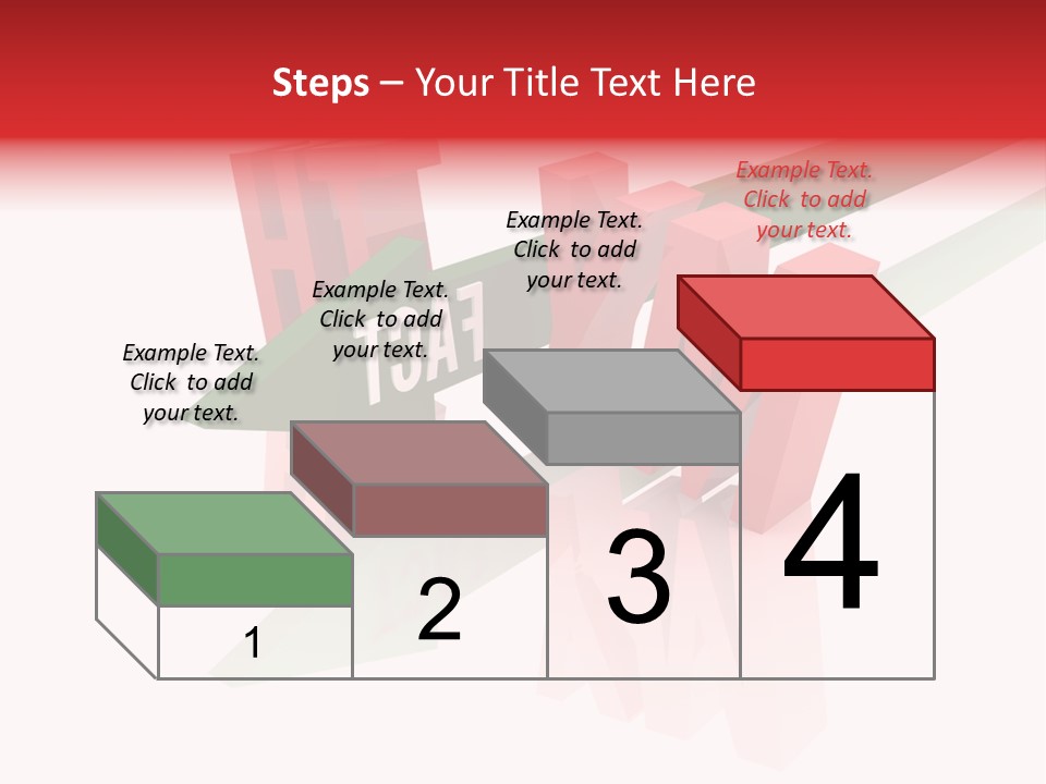 A Red And Green Arrow With The Word Taf On It PowerPoint Template