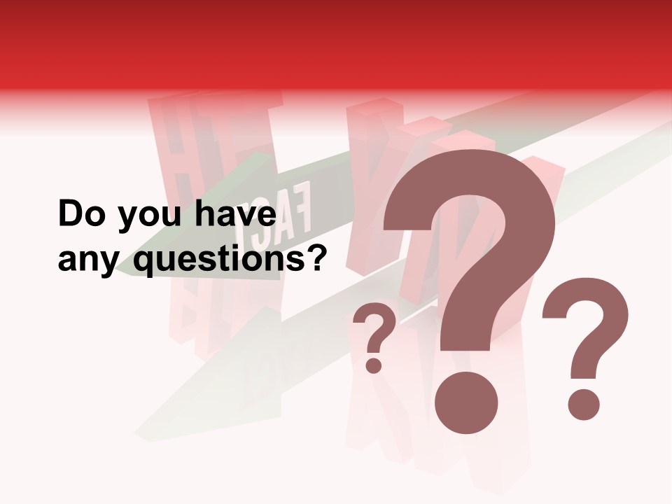 A Red And Green Arrow With The Word Taf On It PowerPoint Template