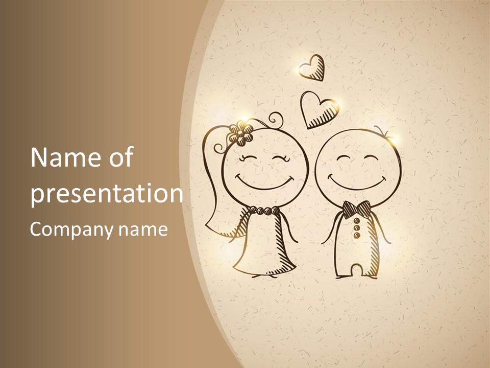 A Couple Of People Are Standing Next To Each Other PowerPoint Template