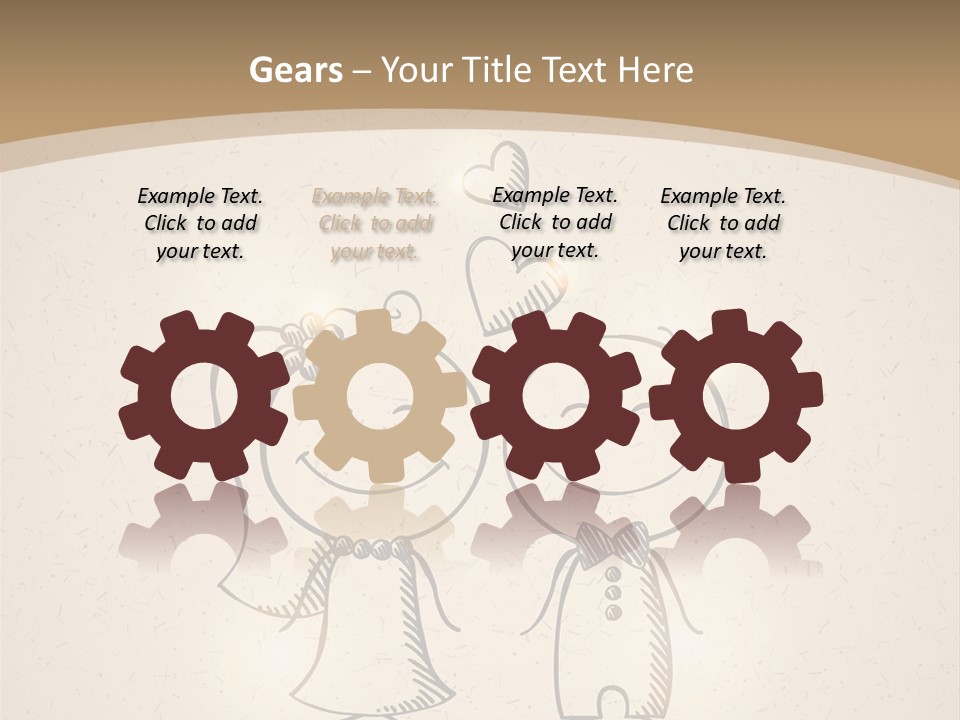 A Couple Of People Are Standing Next To Each Other PowerPoint Template