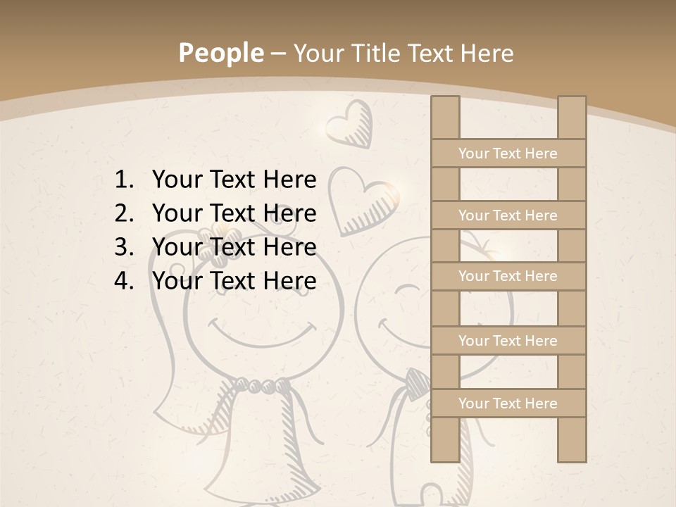A Couple Of People Are Standing Next To Each Other PowerPoint Template