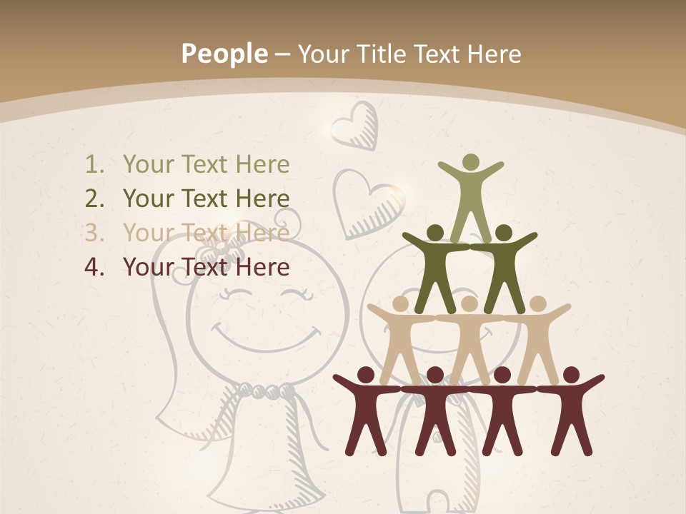 A Couple Of People Are Standing Next To Each Other PowerPoint Template