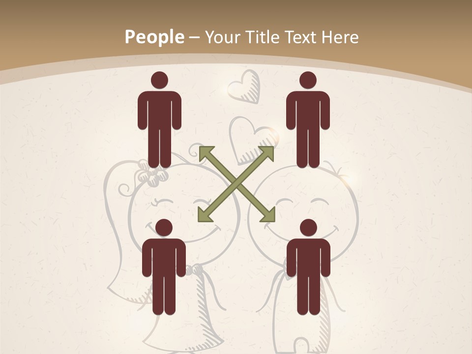 A Couple Of People Are Standing Next To Each Other PowerPoint Template