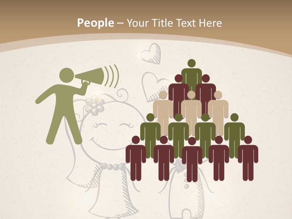 A Couple Of People Are Standing Next To Each Other PowerPoint Template