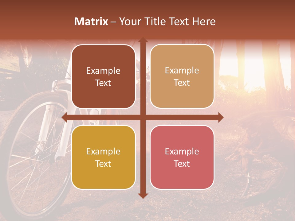 A Person Riding A Bike On A Dirt Road PowerPoint Template