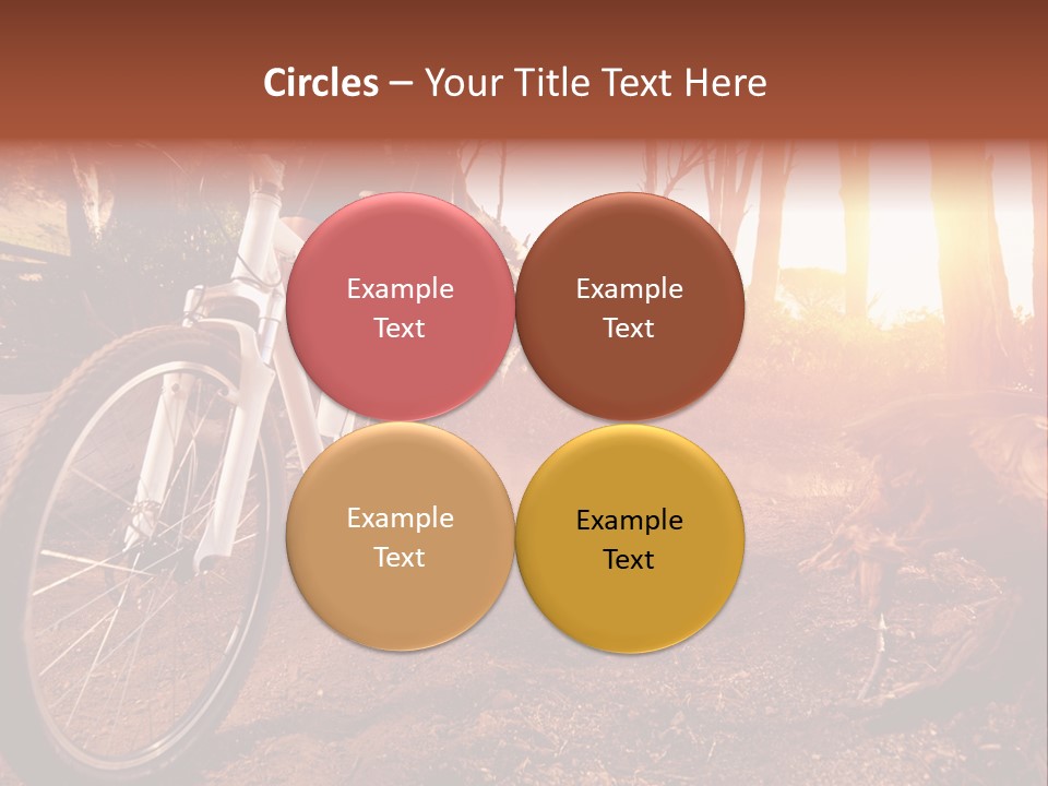 A Person Riding A Bike On A Dirt Road PowerPoint Template