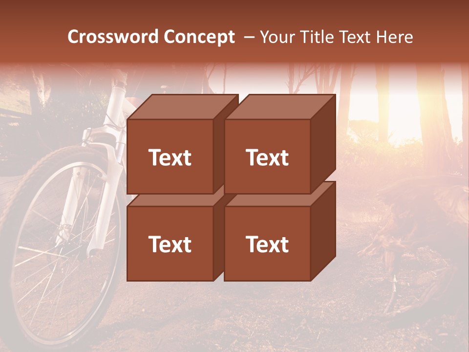 A Person Riding A Bike On A Dirt Road PowerPoint Template