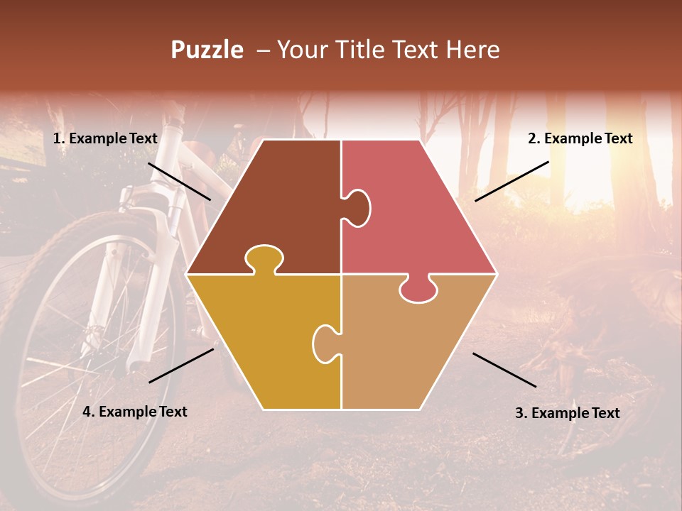 A Person Riding A Bike On A Dirt Road PowerPoint Template