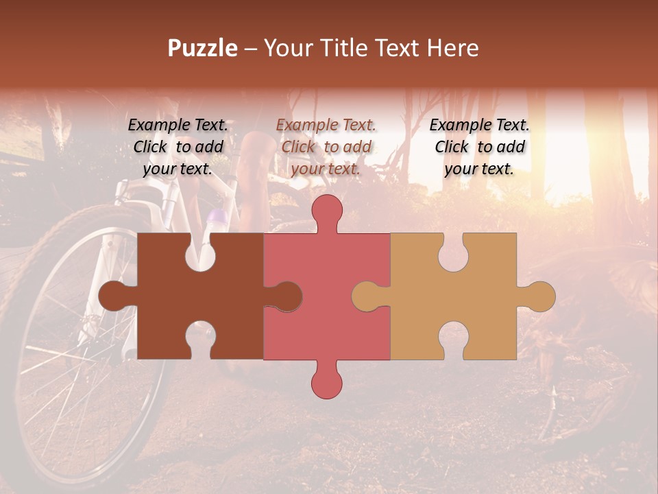 A Person Riding A Bike On A Dirt Road PowerPoint Template