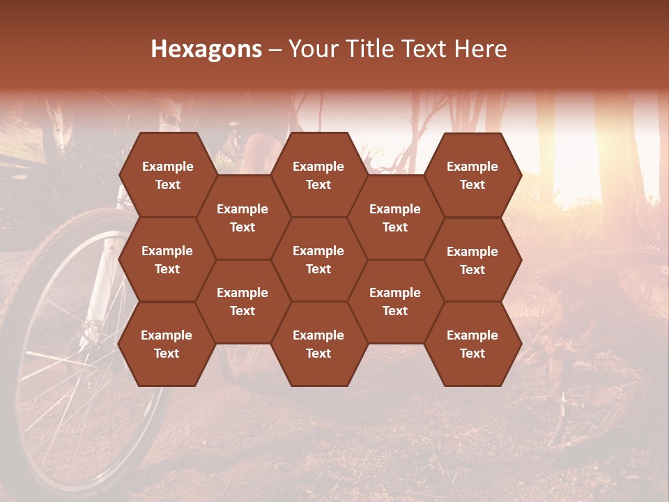 A Person Riding A Bike On A Dirt Road PowerPoint Template