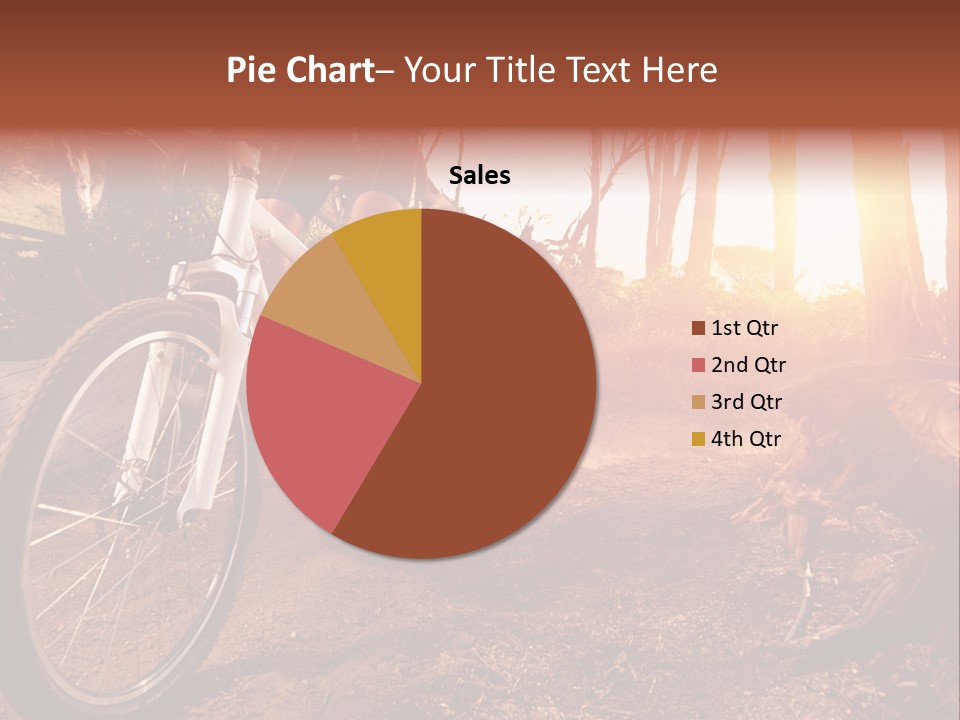 A Person Riding A Bike On A Dirt Road PowerPoint Template
