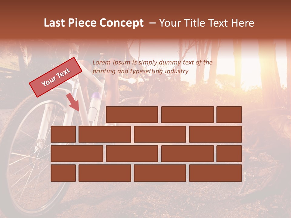 A Person Riding A Bike On A Dirt Road PowerPoint Template