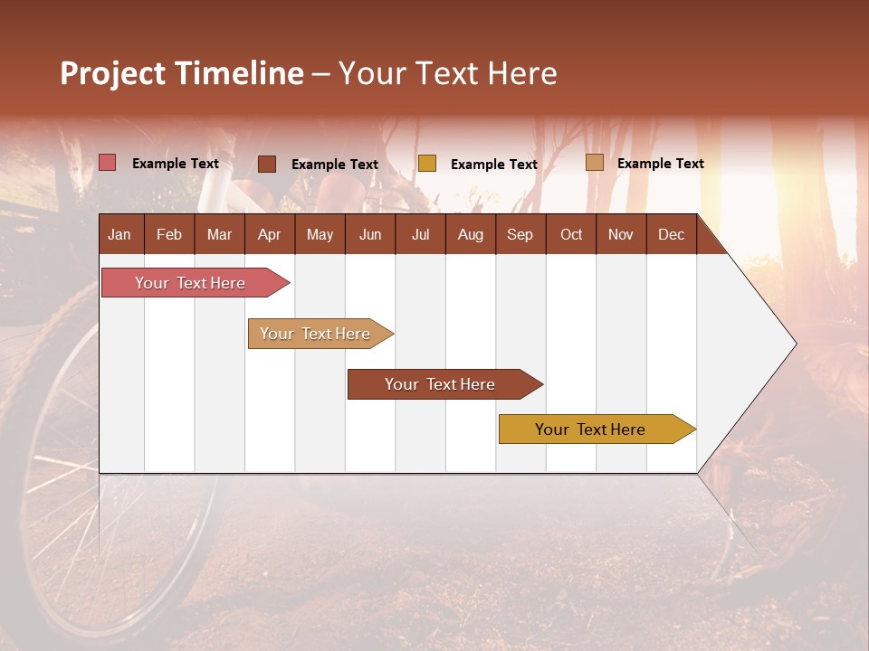 A Person Riding A Bike On A Dirt Road PowerPoint Template